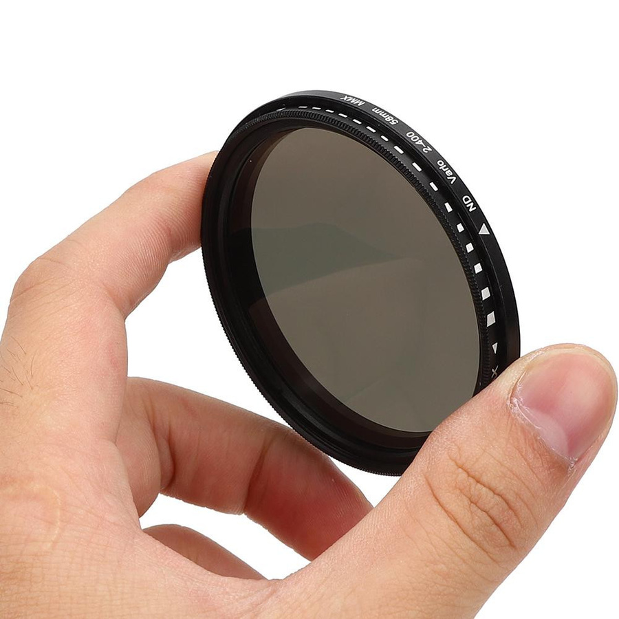 Junestar ND-Filter Neutraldichteobjektiv 58 mm in Schwarz für Canon Nikon Sony Pentax Olympus und Fuji Kameraobjektive - Bild 2