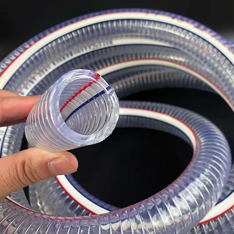 Flexibler PVC-Stahldrahtschlauch transparent mit ID 10-40 mm - Bild 5