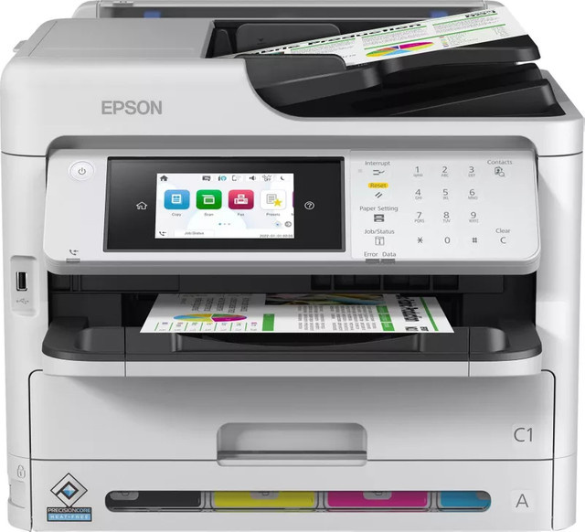 Epson WorkForce Pro WF-C5890DWF Inkjet Multifunktionsdrucker in Weiß mit Drucken, Scannen, Kopieren und Faxen - Bild 1