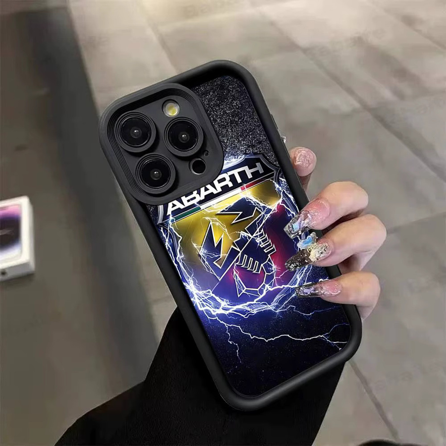 Abarth S Logo Handyhülle aus weichem TPU für iPhone 11 bis iPhone 17 Pro Max und alle weiteren Modelle - Bild 3