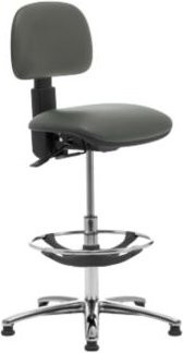 Leyform Drehstuhl Saloon in Grau mit Rollen - Bild 1