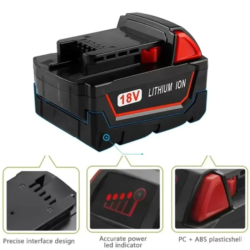 Milwaukee M18B5 Akku für M18 Elektrowerkzeuge, 18 V, 6000 mAh, Modell 48-11-1860 - Bild 4