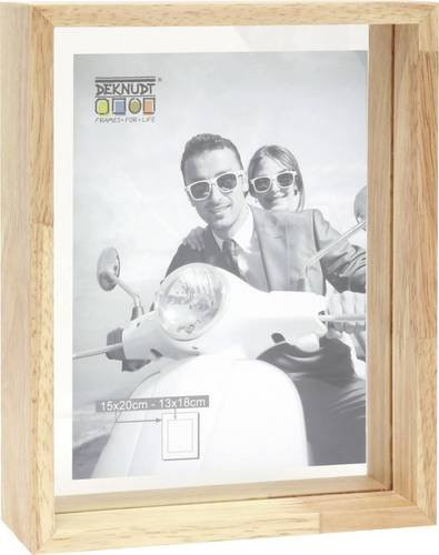 Deknudt Bilder Wechselrahmen aus Holz in Hellbraun mit Magnetverschluss zum Aufstellen, B/H: 20 x 15 cm - Bild 1
