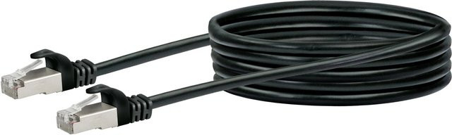 Schwaiger CAT 6 Netzwerkkabel Ethernet/LAN RJ45 auf RJ45 Schwarz, 2,5 m - Bild 1