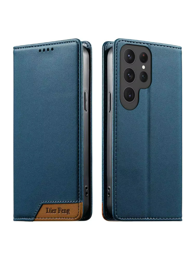 Samsung Leder-Brieftaschenhülle mit RFID-Schutz und NFC für Galaxy S25 Ultra 5G, S25 Plus, S25 FE und S25 Edge in Blau und Lila - Bild 6
