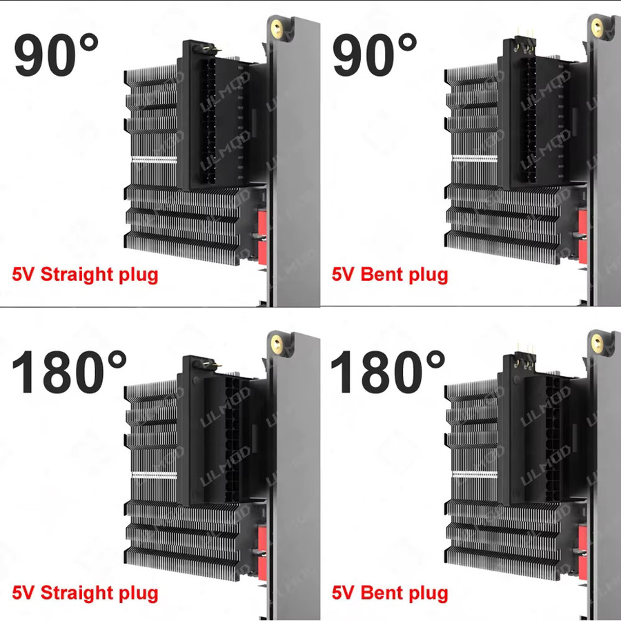 FREEZE MOD Motherboard 24PIN Custom Image Converter Adapter Stecker in Schwarz für 90 oder 180 Grad Winkel - Bild 3