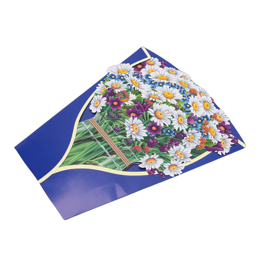 TOMTOP JMS 3D Pop-Up Grußkarte mit Papierblumen und Umschlag in Multicolor - Bild 2