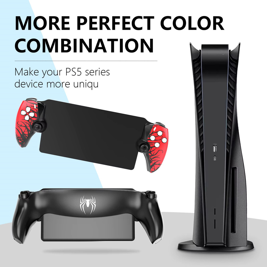 REMANK Limited Spider Frontplattenabdeckung für Playstation Portal in Schwarz - Bild 2