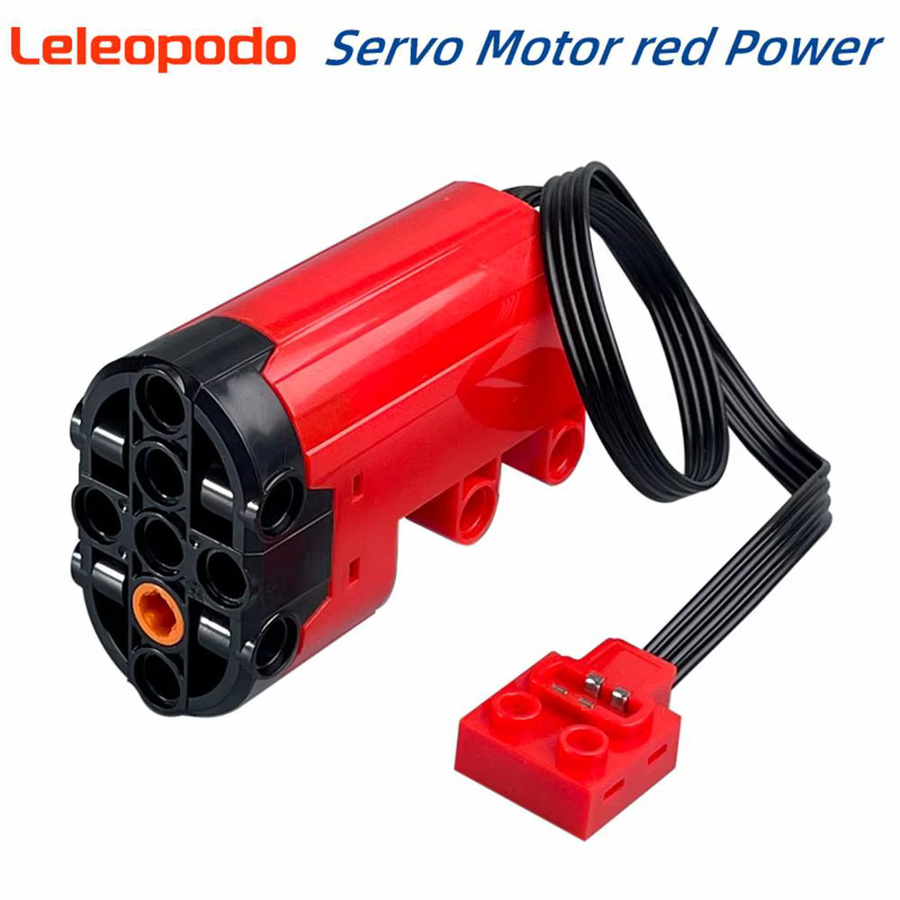 Leleopodo MOC Power Funktionen Servo Motor 88004 High Speed DIY Baustein Zubehör, Rot - Bild 4