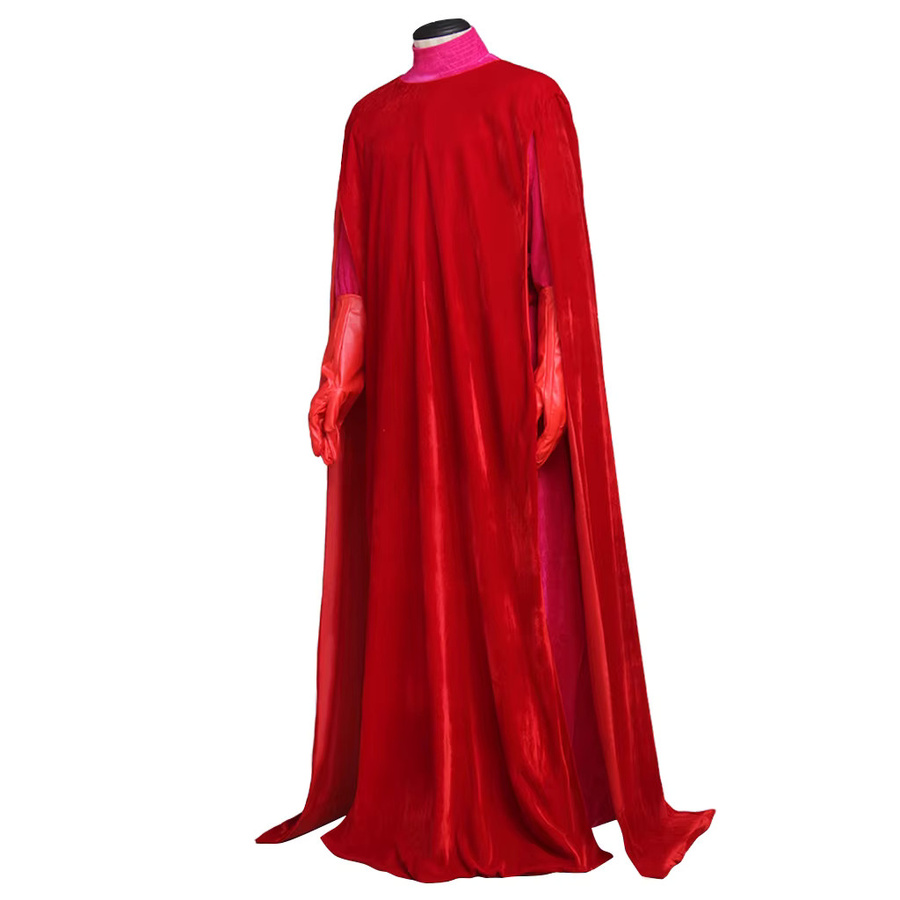 Saniplaycos Royal Guard Kostüm, Imperial Emperor's Red Robe Umhang, Rot, Fantasy, Star Wars - Bild 2