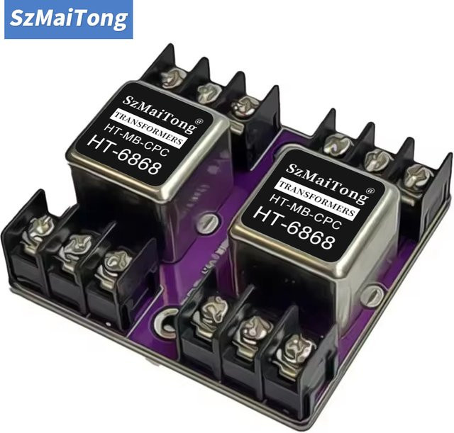 TITAK HT-6868 Permalloy-Audiosignaltransformator mit symmetrischer und unsymmetrischer Konvertierung, Audio-Isolator 600:600, 20 Hz–20 kHz, Symmetrisch auf RCA - Bild 1