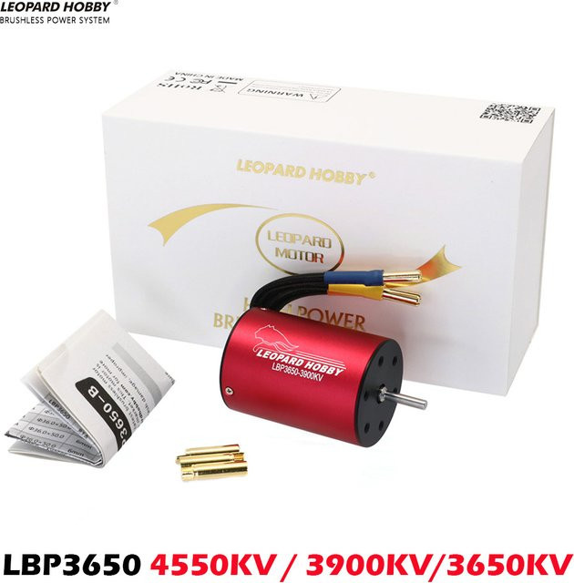 Leopard Hobby 3650 Bürstenloser Motor, 1:10, Metall, Rot - Bild 1