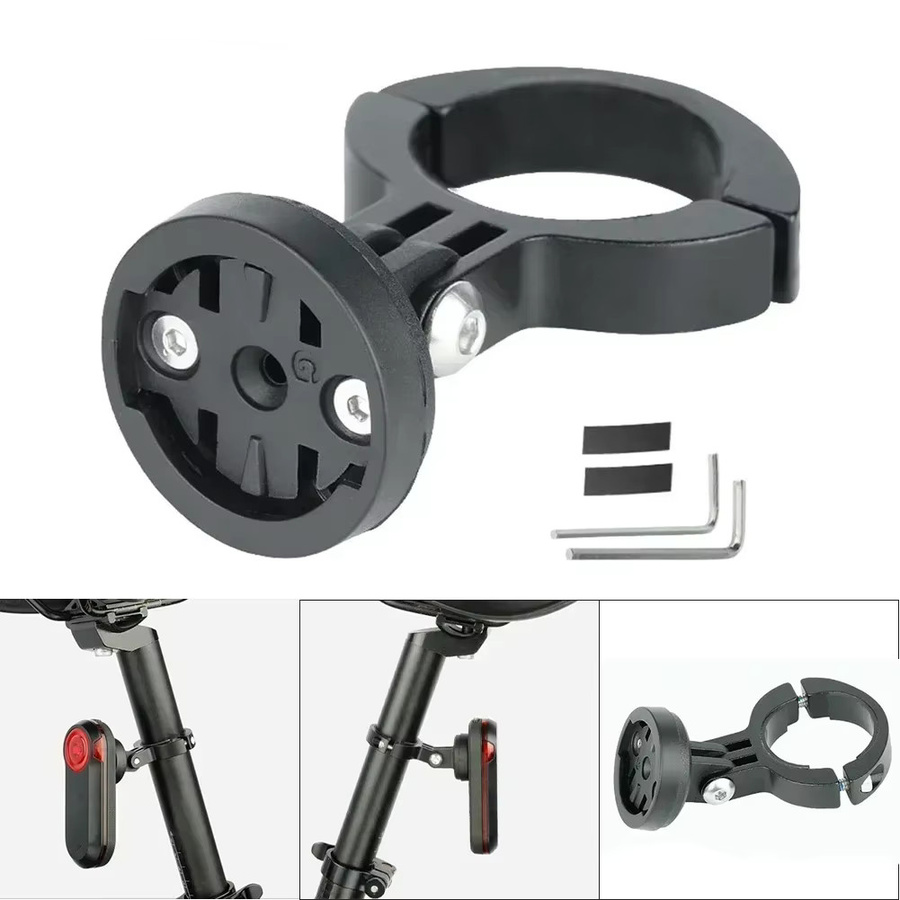 Fahrrad-Rücklicht-Halterung für Garmin Varia und GoPro-Kameras, Schwarz - Bild 5