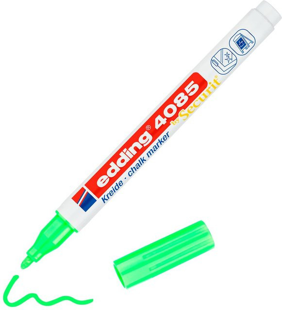 edding 4085 Kreidemarker in Neon-Grün mit Bullet-Spitze - Bild 1
