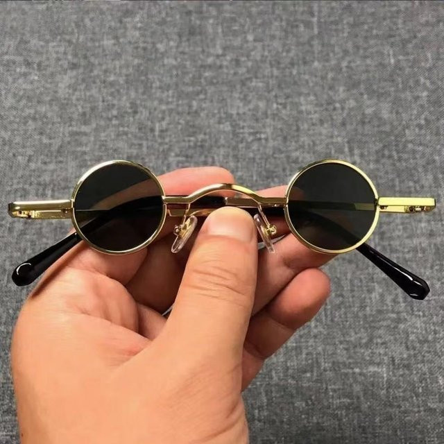 Fashion Glasses M Sonnenbrille, rund, Vollrand, Metall, brown, Unisex - Bild 1
