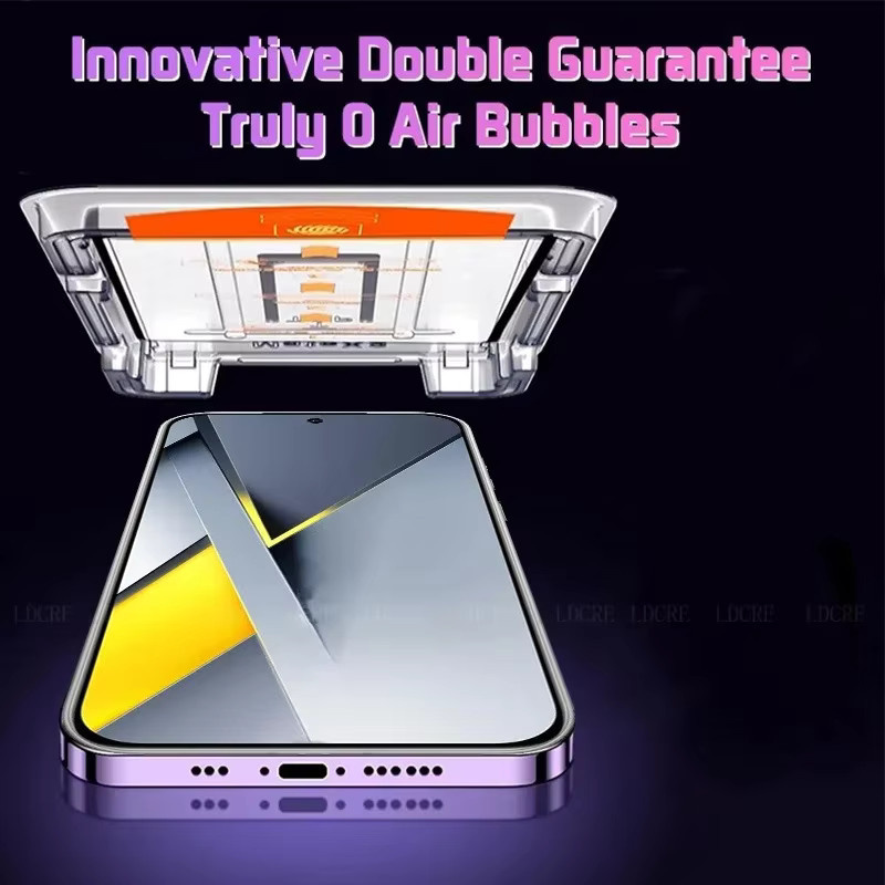 Xiaomi Schutz-Kit für Poco F8 und Poco F7 Ultra Pro mit gehärtetem Glas, transparent, staubfreie One-Click Installation und HD-Anti-Fingerabdruck-Schutz - Bild 3
