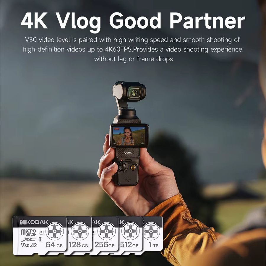 Kodak Ultra microSDXC Speicherkarte A2 mit bis zu 200MB/s für DJI Drohnen und GoPro - Bild 2