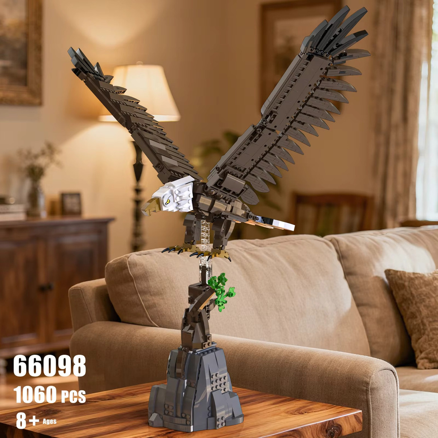 AMAZINGBLOKS Adler-Baustein-Bausatz, Tiermodell, 1060 Teile, ab 8 Jahren - Bild 2