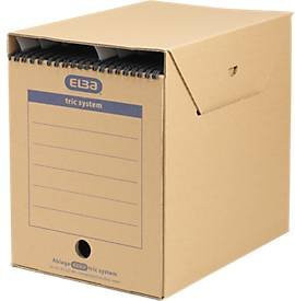 ELBA Hängemappen-Archiv tric system Maxi, 6 Stück, braun, B: 23,6 cm, T: 33,3 cm, H: 30,8 cm - Bild 2