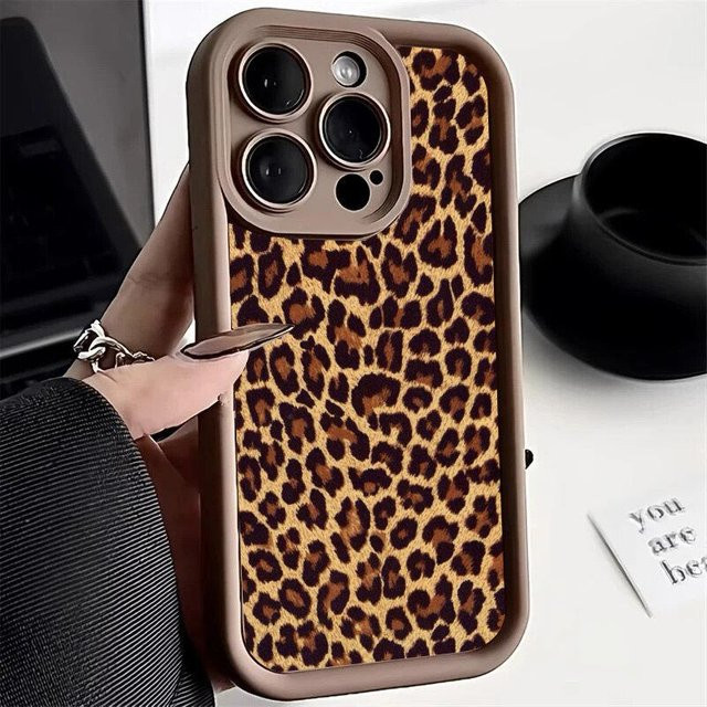 Handyhülle mit Leopardenmuster in Schwarz für Motorola Moto G85 5G, G54, G52, G35, G34, G32, G30, G05, E40, E32, E22, E14, G15, Mattes Cover - Bild 1