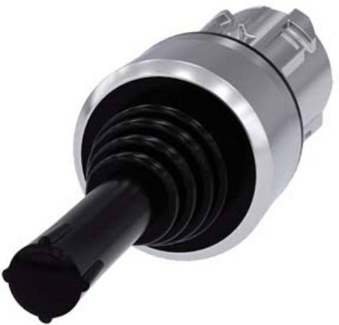 Siemens Koordinatenschalter 3SU1050-7AB88-0AA0 in Schwarz und Grau aus Metall mit Schutzart IP65 und IP67 - Bild 1