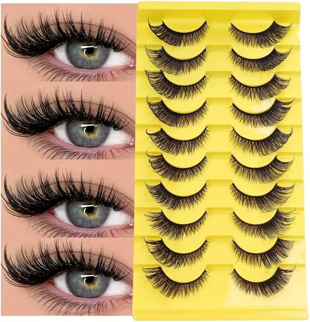 LIMEIKAI Wimpern Fox-Serie, Black, 10 Paar - Bild 1