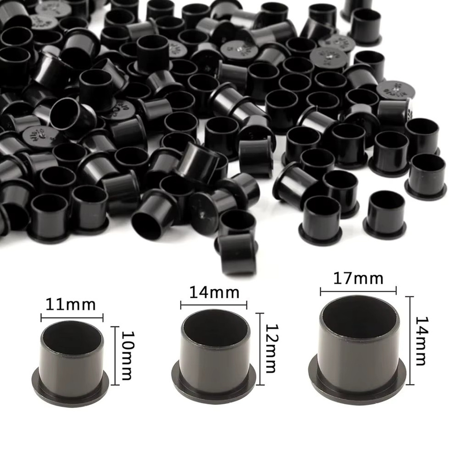 Usiriy Tattoo Ink Cups, Schwarz, Einweg, Pigment Halter Container - Bild 2