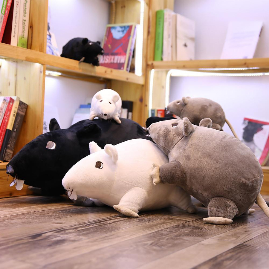 Maus Plüschtier Lebensecht Weiches Tierkissen - Bild 2