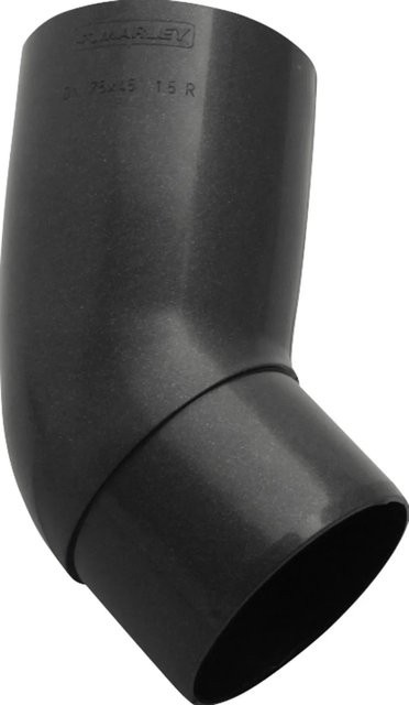 Marley Rohrbogen 45° DN 53 Anthrazit-Metallic - Bild 1