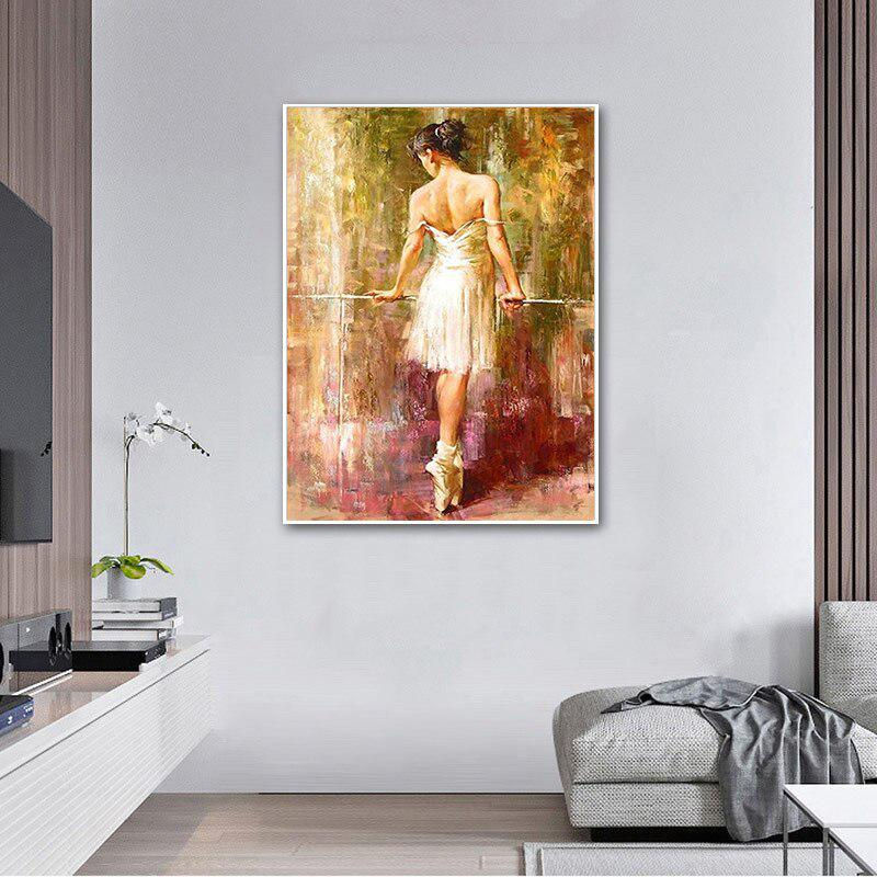 FIYO Diamond Painting DIY 5D Diamant Malerei Ballett Mädchen Motiv in Mehrfarbig, Querformat, B: 30 cm x H: 20 cm - Bild 2