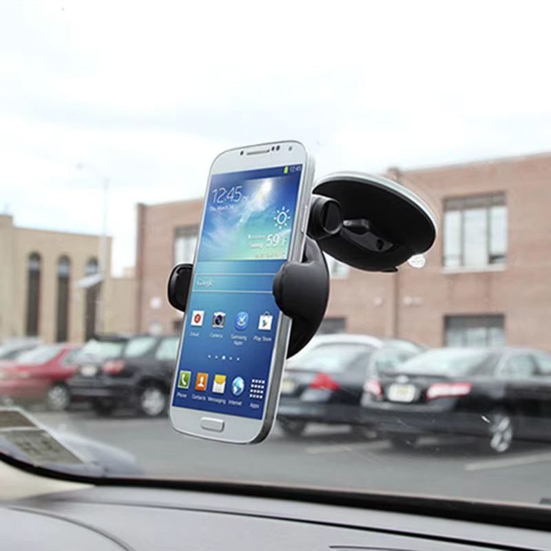 Universal Handyhalterung für das Auto zur Befestigung an der Windschutzscheibe in Schwarz - Bild 2