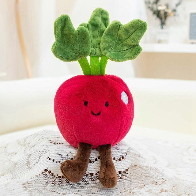 GDzaccly Gemüse- und Obstserie Kohl Aubergine Pilz Karotte Mais Kürbis Plüschpuppen - Bild 1