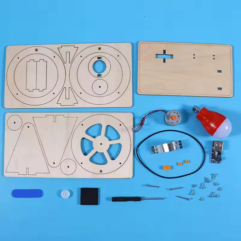 Meade DIY Holz Handgenerator, Wissenschaft Spielzeug, STEM Technologie Gadget, Physik Kit, Lernspielzeug - Bild 2