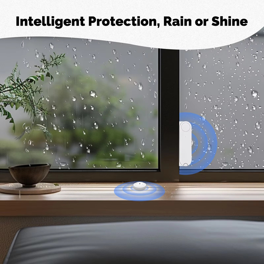MOES Smart Wasserleckdetektor in Weiß, Tuya ZigBee-kompatibler Überschwemmungs- und Tauchsensor mit Echtzeitalarm und Smart Life App-Benachrichtigung - Bild 4