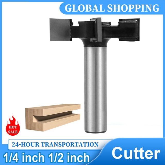 Toorise CNC Spoilboard Surfacing Router Bit mit 1/2 Zoll Schaft und 2 Zoll Schneidbreite in Silber aus Hartmetall - Bild 1