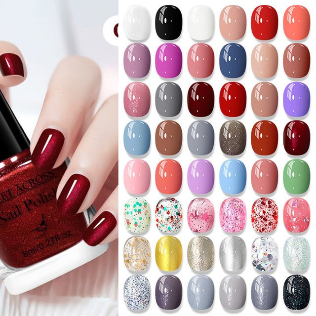 MEET ACROSS Nagellack, wasserbasiert, 8 ml, Unisex - Bild 1