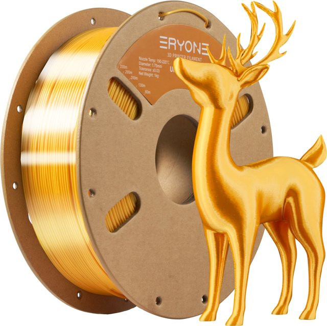Eryone Ultra Silk PLA Filament 1,75mm für FDM 3D-Drucker, Rot, 5 kg - Bild 1