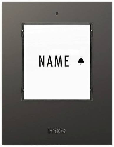 M-e modern-electronics Funkklingel 41303 mit beleuchtetem Sender und Namensschild in Schwarz - Bild 1