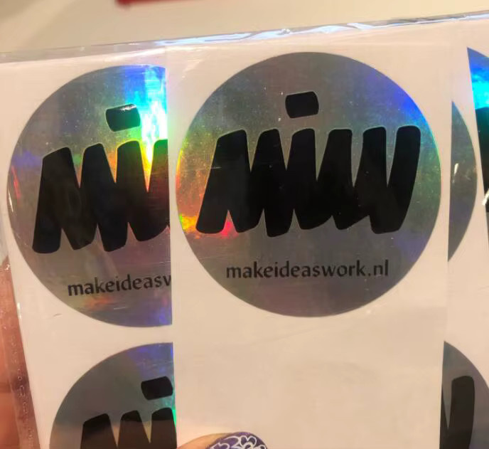 96 Stück individuell gestaltbare holografische Materialaufkleber in Multicolour für deine Fotos, Logos und Designs - Bild 2