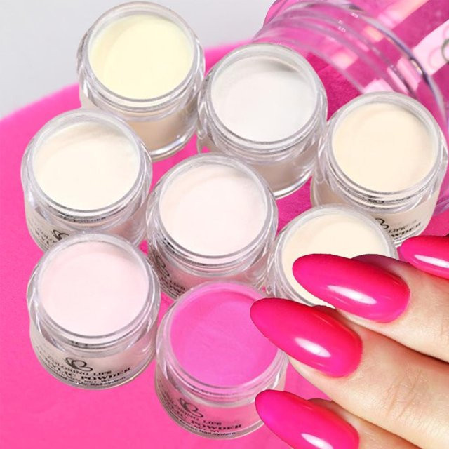 HotPress Nagelpuder 3-in-1, Nude Pink Rose Red, Glänzend - Bild 1