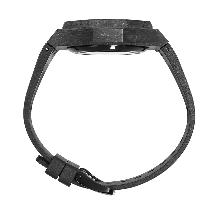 TIME TOKEN Armbanduhr, Carbonfaser, Saphirglas, Schwarz, Herren - Bild 5