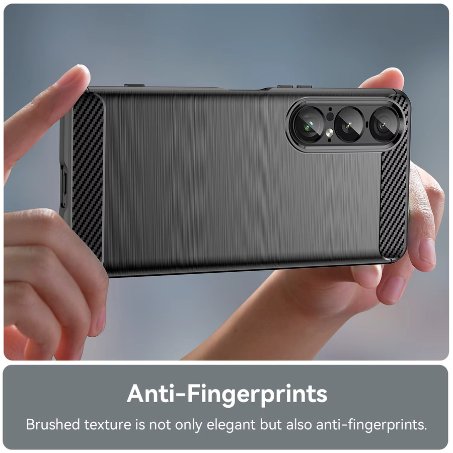 Stoßfeste Silikon-Handyhülle für Sony Xperia 1 VII, 1 VI, 1 V, 1 IV, 1 III, 1, schützende Rückseite in Schwarz oder Rot - Bild 5
