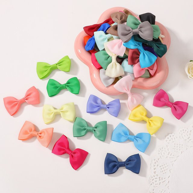 Kids Bows Mini-Bowknot Haarspangen, 40 Stück, Kinder, bunte Farben - Bild 1