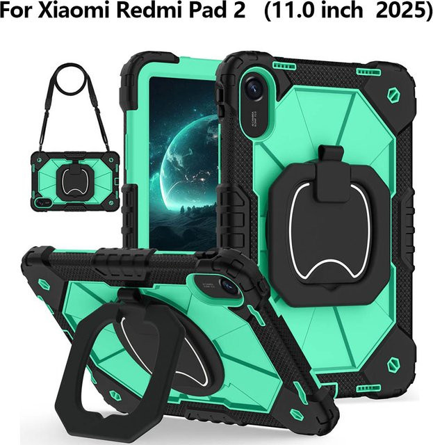 Schutzhülle für Xiaomi Redmi Pad Pro 12,1 und POCO Pad 12,1 sowie Xiaomi Pad 7 Pro aus Silikon und PC in Blau - Bild 1