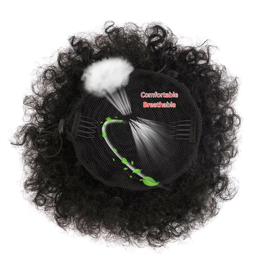 YAKIBEAUTY Afro Puff Haarverlängerung, Lockiges Haar - Bild 4