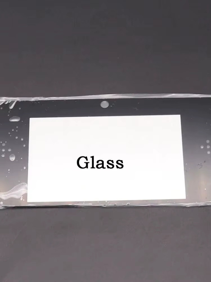 TingDong Ersatz-Kunststoffrahmen und Glas-Spiegel für den oberen LCD-Bildschirm deines 3DS in Schwarz - Bild 2