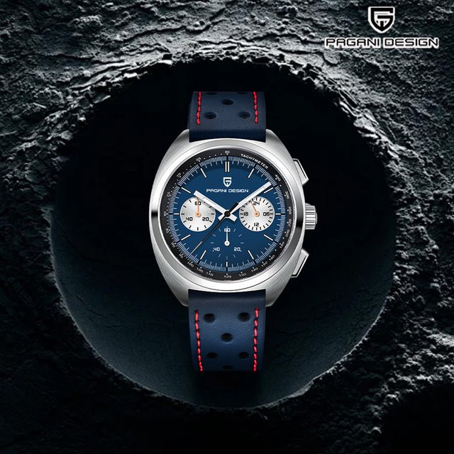 Pagani Design Chronograph, Quarz, Edelstahl, Saphirglas, Herren - Bild 1