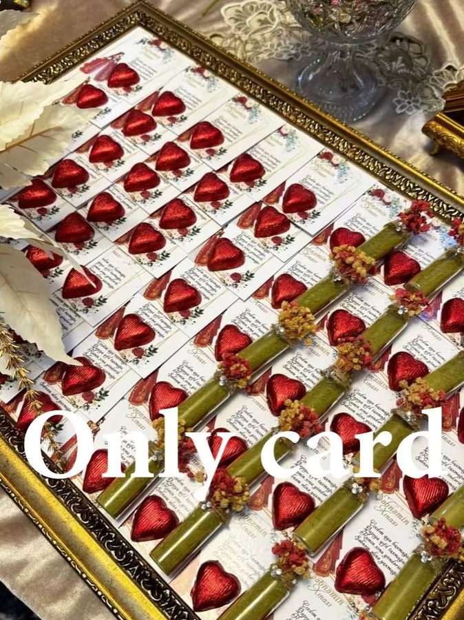 Personalisierte Geschenkkarte für Brautparty und Hochzeit in Weiß aus Papier - Bild 3