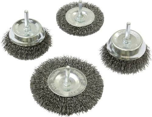 Makita Rundbürsten-Set 4-tlg. aus Stahl in Silber - Bild 1