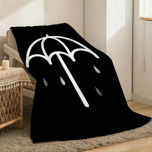Bring Me The Horizon Flanell-Überwurf Schwarz, weiche Sommerdecke aus Polyester, B/B: 150 x 200 cm - Bild 1